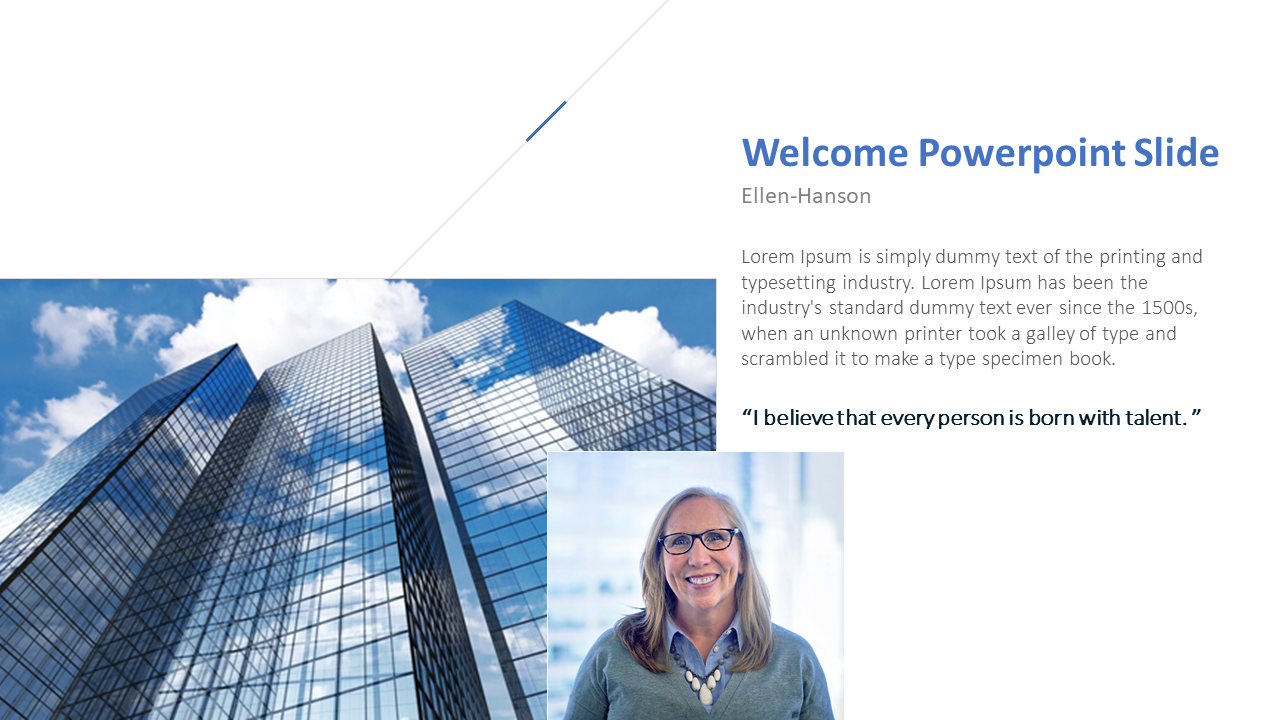 Free - Impressive Welcome PowerPoint Template and Google Slides